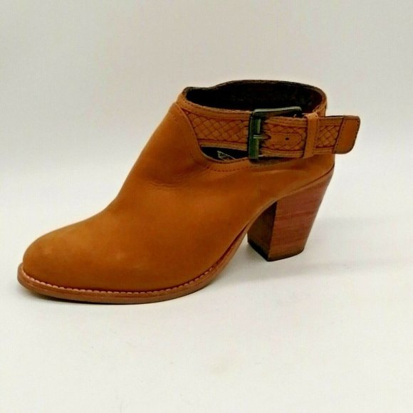 Crevo Womens Eva High Heel Ankle Strap Sandal Tan Sz‎ 8 M - Picture 1 of 10